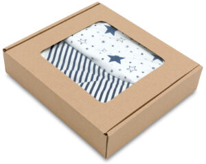 Couverture d’emmaillotage pour nouveau-né MiMi <i>blue</i>