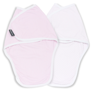 Couverture d’emmaillotage pour nouveau-né MiMi <i>pink</i>
