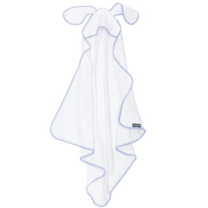 Serviette à capuche en forme de Lapin <i>Bleu</i>