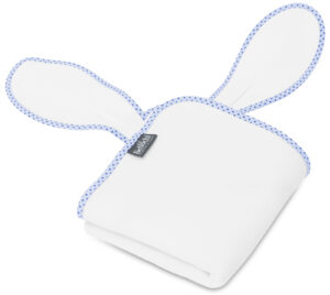 Serviette à capuche en forme de Lapin <i>Bleu</i>