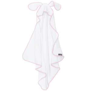 Serviette à capuche en forme de Lapin <i>Rose</i>