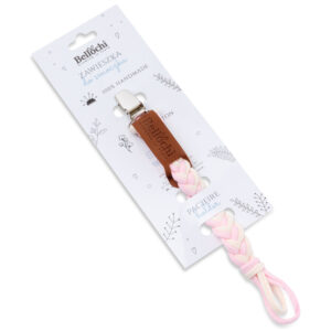 Attache-sucette  <i>Rose & Blanc</i>
