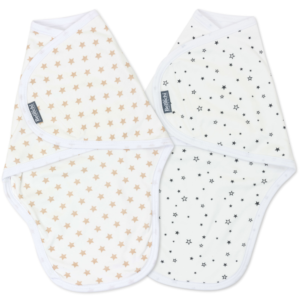 Couverture d’emmaillotage pour nouveau-né MiMi <i>two stars</i>