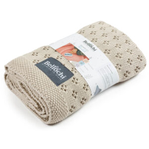 Couverture en bambou ajourée<i>Creamy Nut</i>