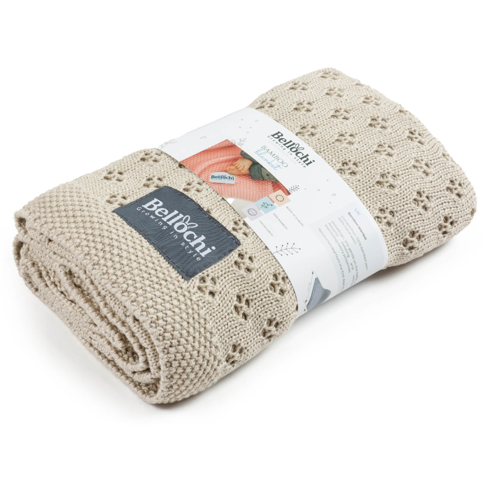 Couverture en bambou ajourée<i>Creamy Nut</i>