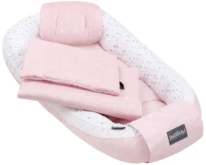 ensemble nid de bébé 90×60 cm, ensemble de baby shower pour nouveau-né, coton, aurore