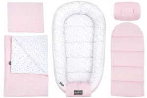 ensemble nid de bébé 90×60 cm, ensemble de baby shower pour nouveau-né, coton, aurore