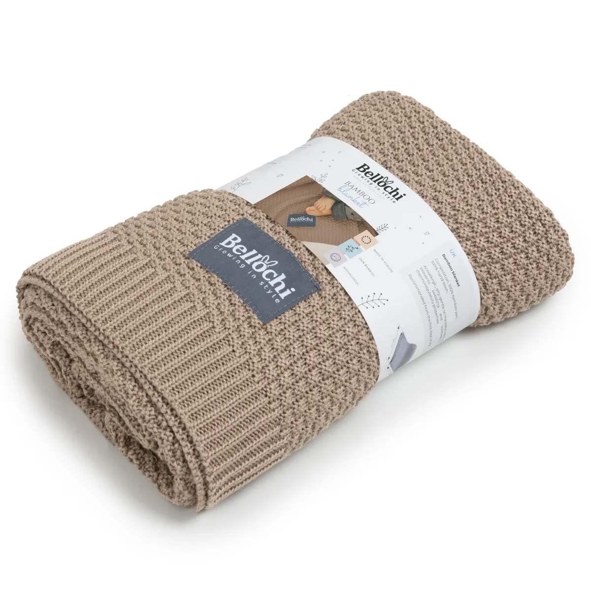 Couverture en bambou cappuccino