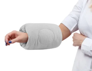 Coussin d’allaitement pour le bras cuddly muslin grey