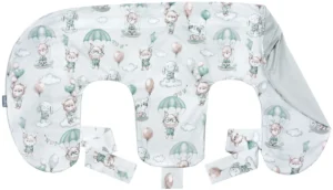 Housse de coussin pour oreiller d&rsquo;allaitement jumeaux Loom