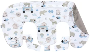 Housse de coussin pour oreiller d&rsquo;allaitement jumeaux safari